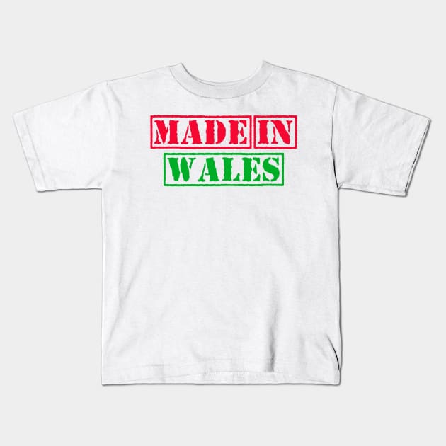 Made in Wales Kids T-Shirt by xesed